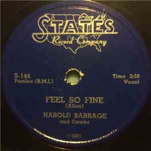 Harold Barrage And Combo - Feel So Fine / You're Gonna Cry download free