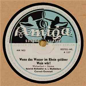 Heinrich Riethmüller M. S. Rhythmikern - Wenn Das Wasser Im Rhein Goldner Wein Wär! / Was Gehört Zum Dirndlkleid? download free