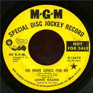 Lainie Kazan - No More Songs For Me download free