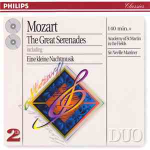 Mozart, Academy Of St. Martin-in-the-Fields, Sir Neville Marriner - The Great Serenades download mp3 flac