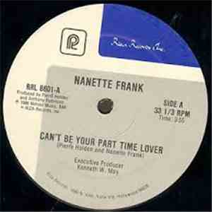 Nanette Frank - Can't Be Your Part Time Lover download free